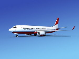 3d max boeing 737-800 737