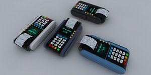 credit card reader 3d model