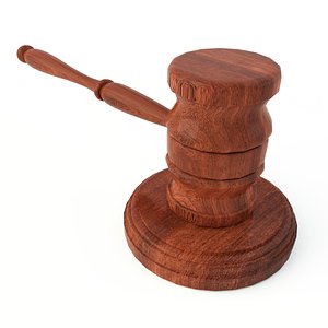 3d wooden gavel soundboard