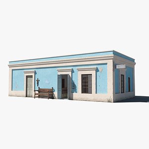 mexican store building interior 3D model