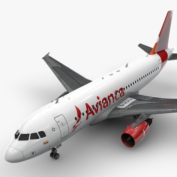 Airbus A319-100 AVIANCA L1374 3D