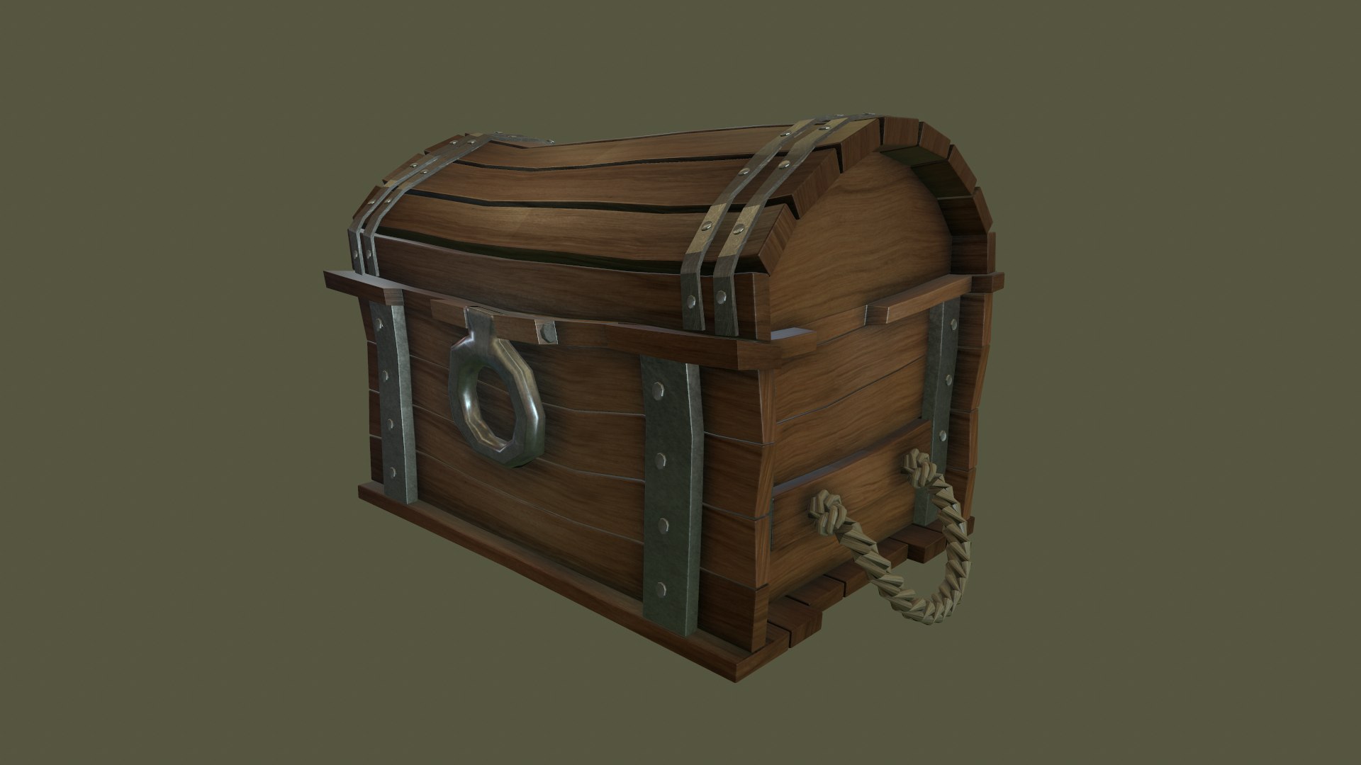 3D Cartoon Chest Model - TurboSquid 1199093