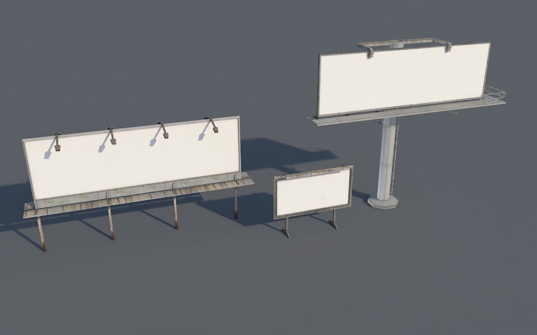 billboard pack 3D model https://p.turbosquid.com/ts-thumb/FG/7GSanR/2ngzXvTS/billboard_view2/jpg/1582626041/1920x1080/fit_q87/260a4ab04202b8f45a8449278d69a8a0c369c34e/billboard_view2.jpg