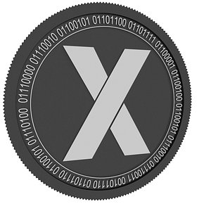 3D model xtrd black coin
