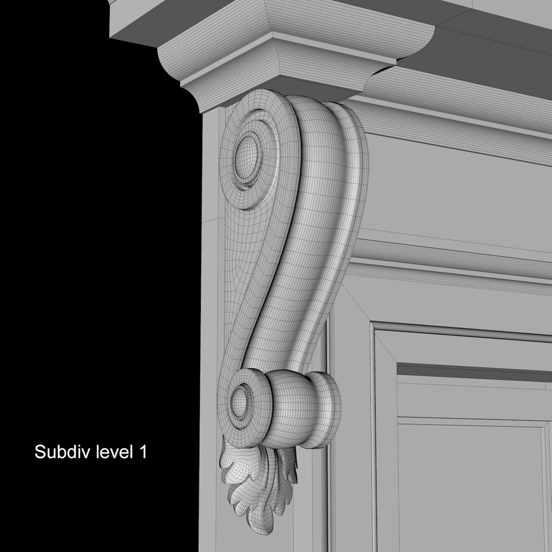 Classical Window Frame Model - TurboSquid 1587346