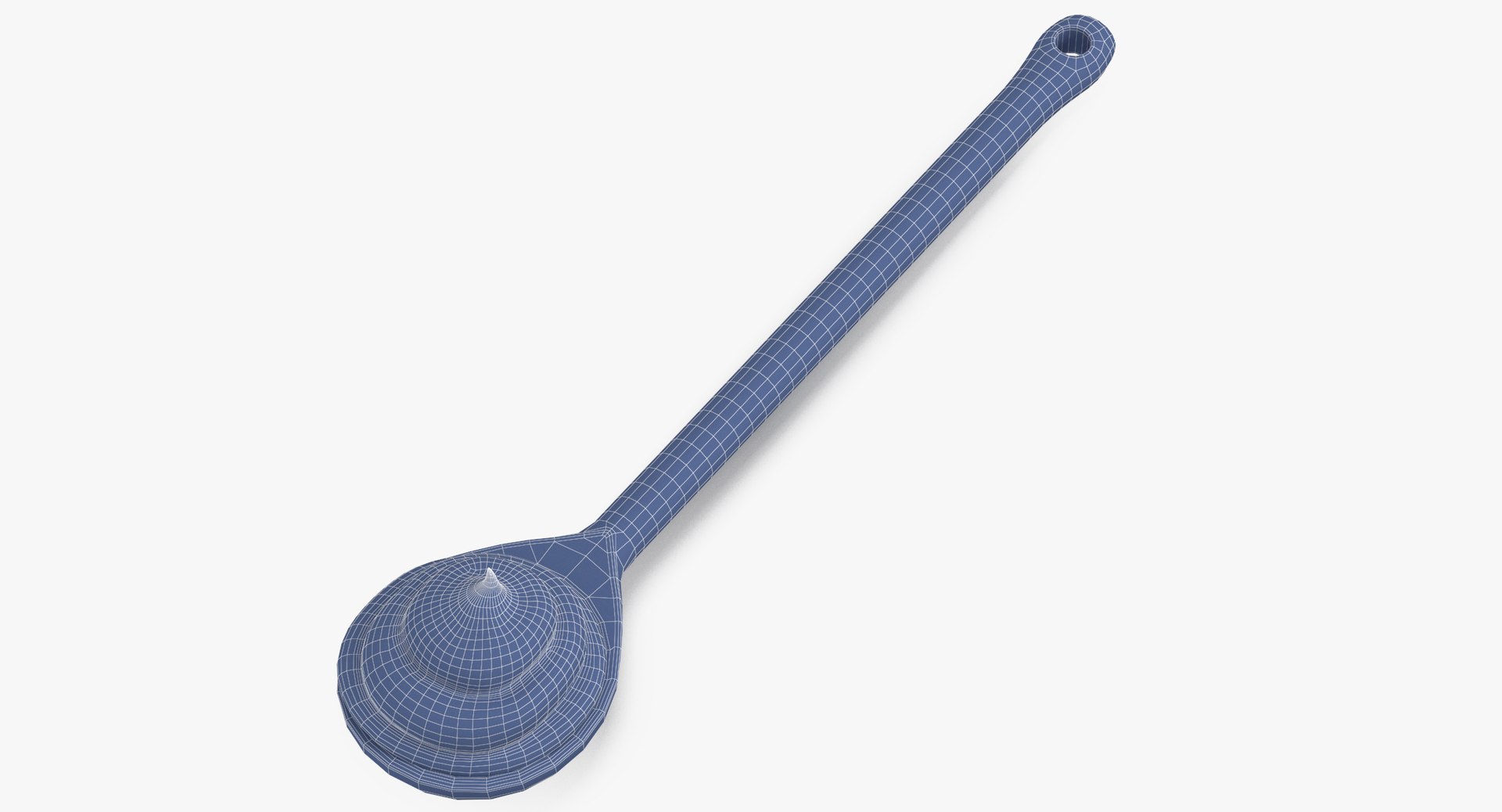 3D wood spoon cream pink model - TurboSquid 1424842