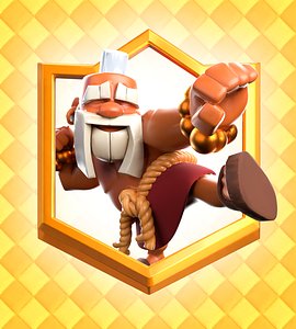 3D model Clash Royale Monk Card