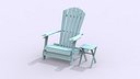 Adirondack Chair And Small Table