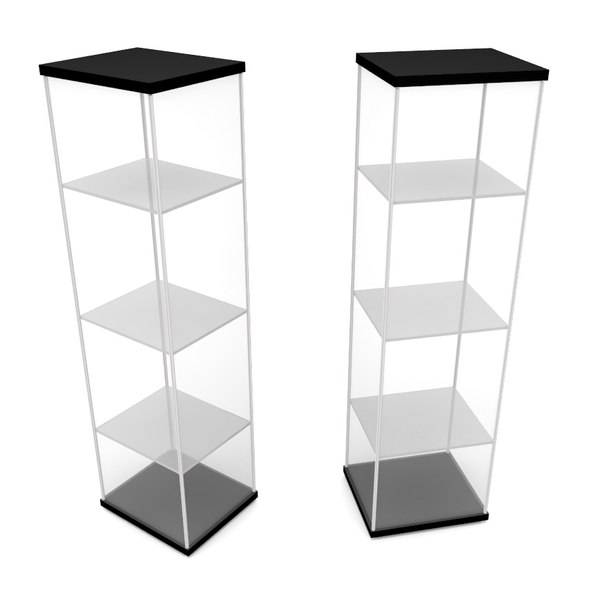 3d glass showcase model