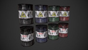 3D pbr barrel model