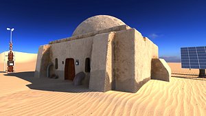 3D Tatooine building  Starwars model