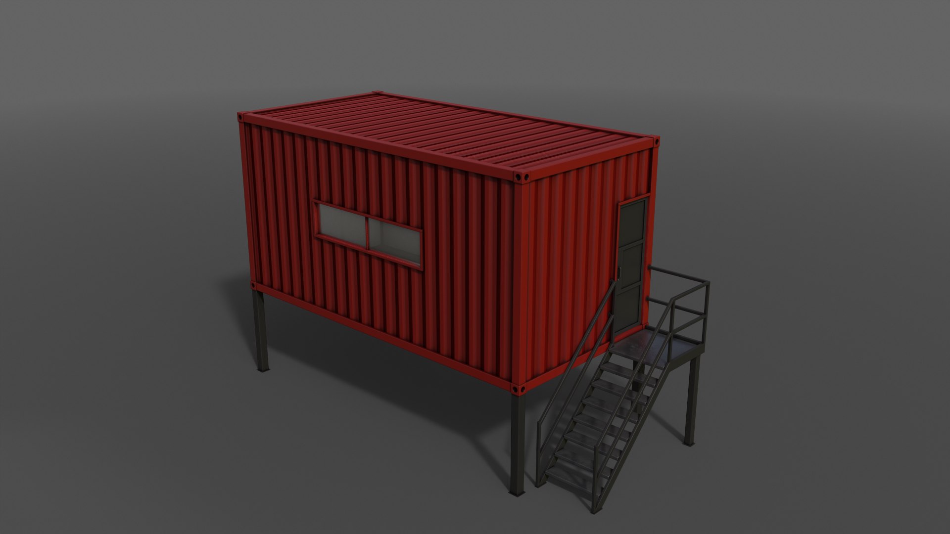 3D PBR Container House AA - Collection model - TurboSquid 2154052