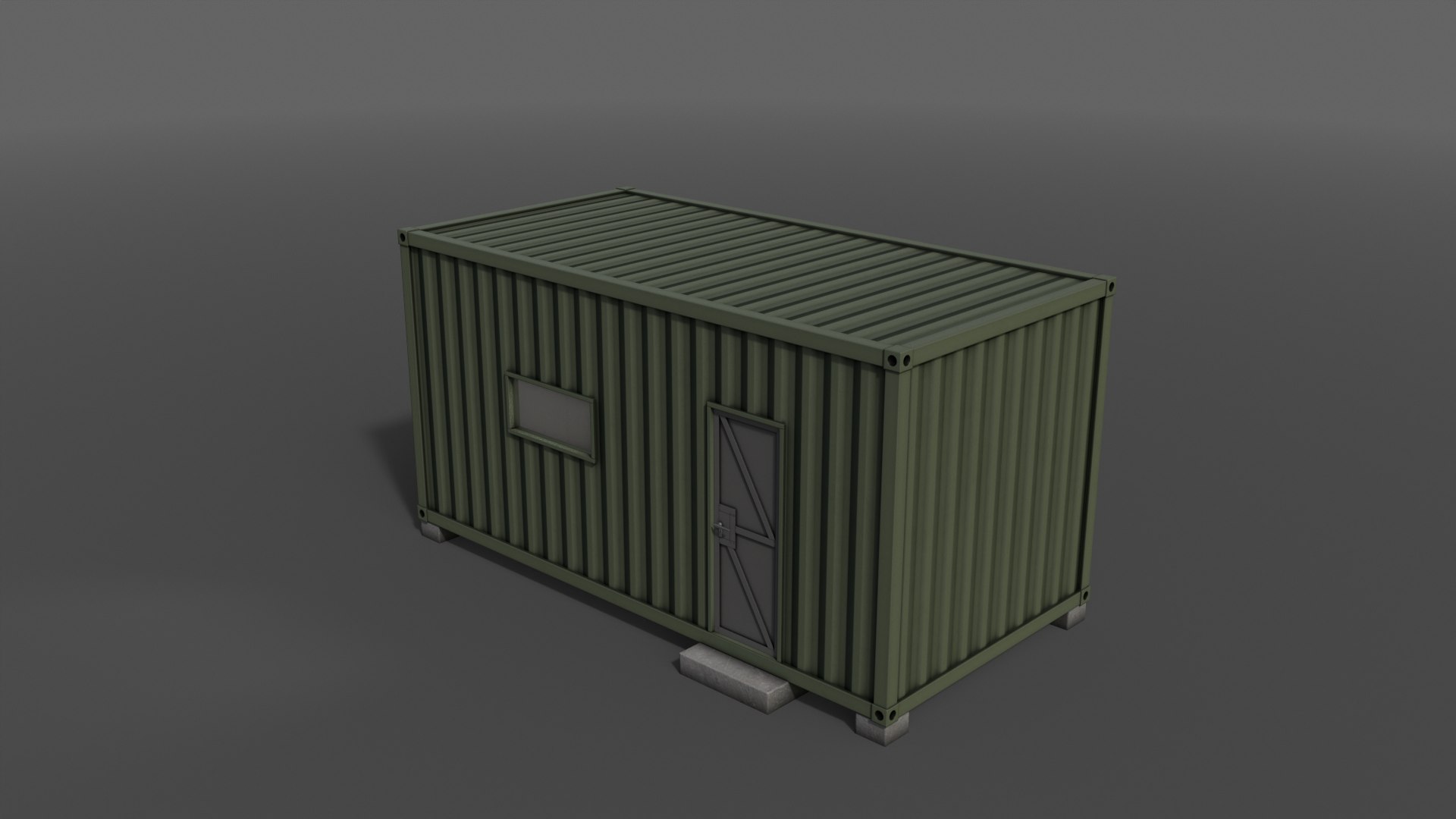 3D PBR Container House AA - Collection model - TurboSquid 2154052