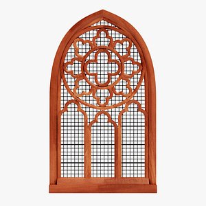 gothic window 3D model