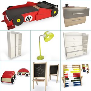 Boy Car Bedroom Set