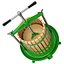 Traditional green fruit and wine press