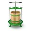 Traditional green fruit and wine press