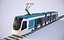 Tramway urbain Stadler Tango avec textures 4k