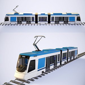 3D stadler tango tram 4k