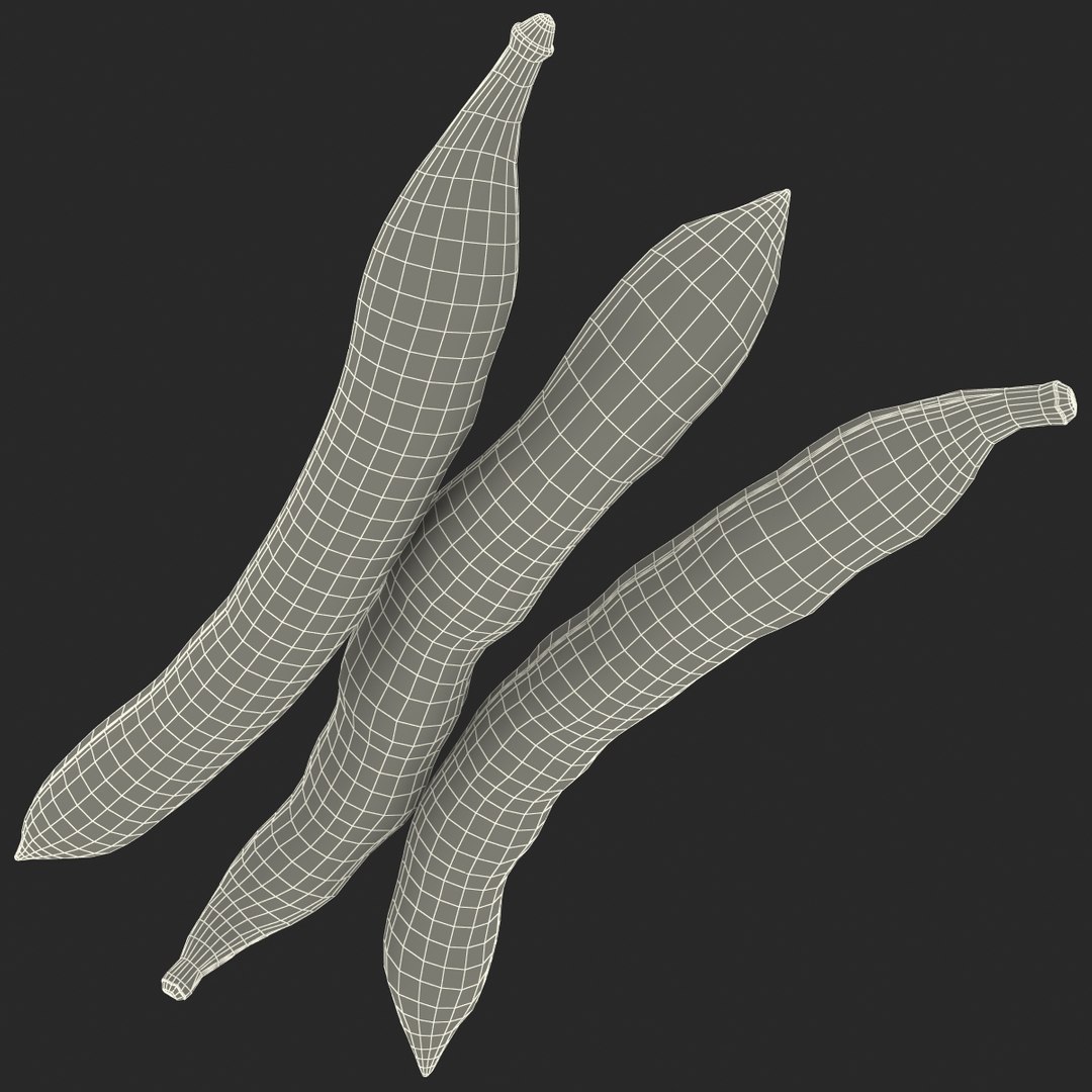 Green Beans 2 3d Model