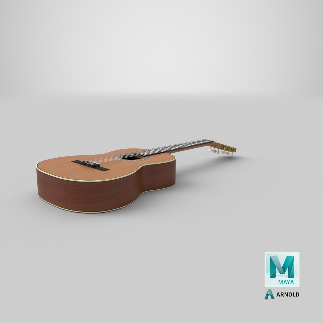 Classical Guitar 3D https://p.turbosquid.com/ts-thumb/FG/qhOzYP/tB/stemcell_maya_arnold_render/png/1660236172/1920x1080/fit_q87/29fd80d6d639b0c96698d80537480b2f7c8cf347/stemcell_maya_arnold_render.jpg