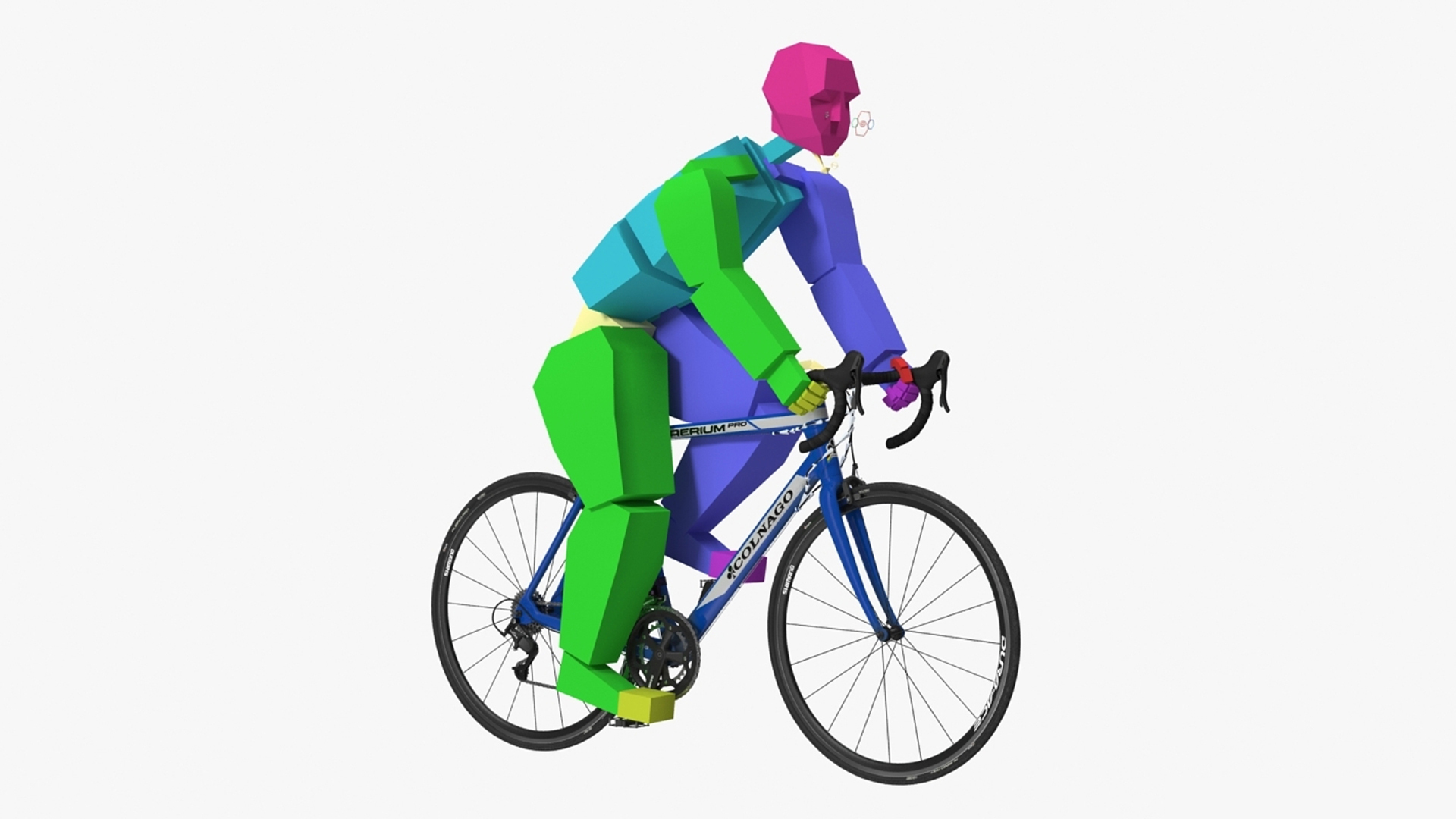 Cyclist On Colnago Road Bike Rigged 3D Model - TurboSquid 2382462