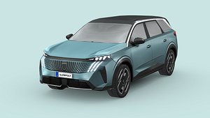 3D Peugeot E-5008 model