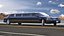 stretch limousine generic black car 3D