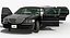 stretch limousine generic black car 3D