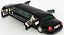 stretch limousine generic black car 3D