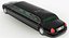 stretch limousine generic black car 3D