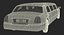 stretch limousine generic black car 3D