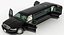 stretch limousine generic black car 3D
