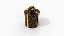 Gift Box - Round with Glossy Tied Ribbon Rosette