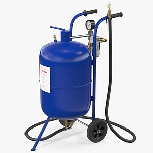 Sandblasting Machine Blue 3D model