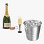 Champagne Accessories Collection 3D model