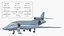Business Jet Dassault 900 Simplified Rigged