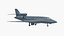 Business Jet Dassault 900 Simplified Rigged