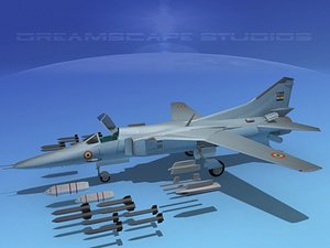 mig-27 flogger india 3d lwo