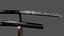 katana steel damascus 3D model