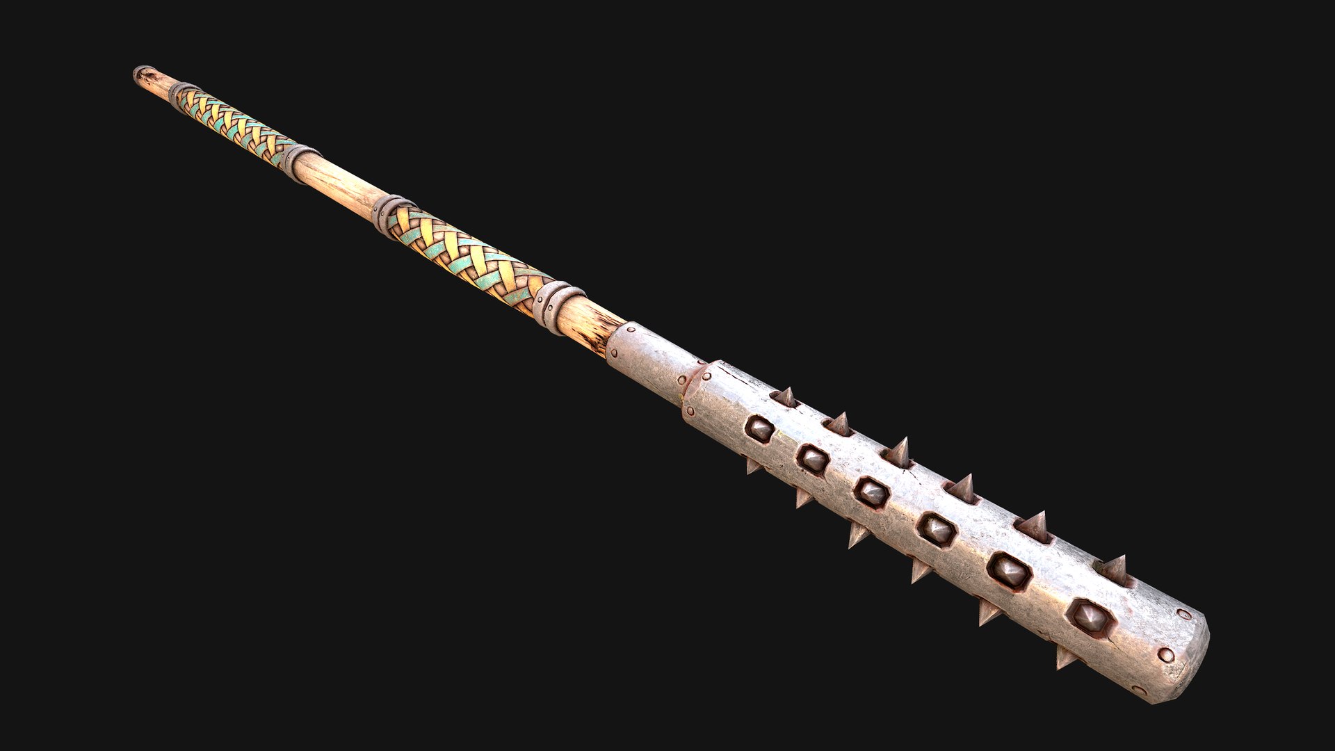3D Medieval Polearms Mace Iron War Staff Weapon Set https://p.turbosquid.com/ts-thumb/FH/DOAIMt/0G/ahalberdmacecs38/png/1773221455/1920x1080/fit_q87/9fa01499401764b1f0248315549ebc9ccfee79e9/ahalberdmacecs38.jpg