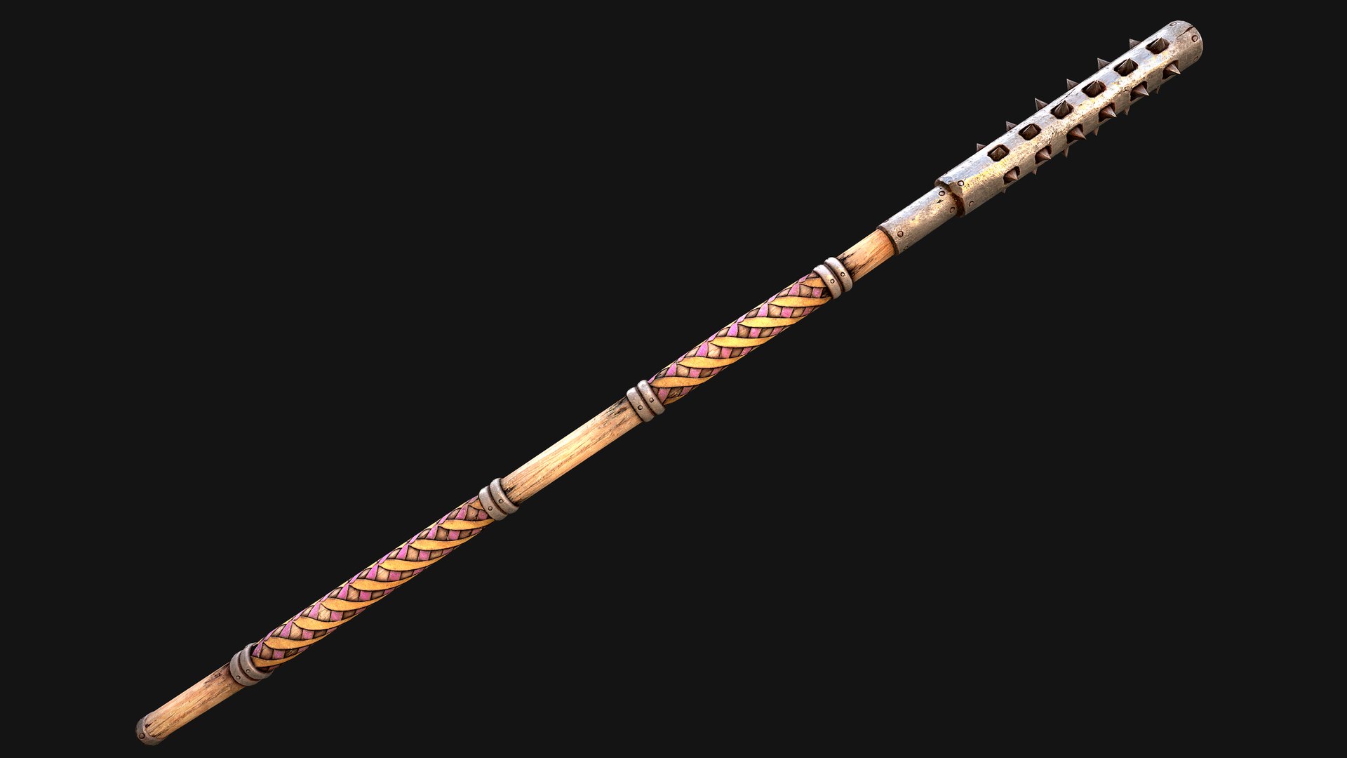 3D Medieval Polearms Mace Iron War Staff Weapon Set https://p.turbosquid.com/ts-thumb/FH/DOAIMt/D4/ahalberdmacecs11/png/1773221441/1920x1080/fit_q87/56840dee7fd601c40f85b50128cc7ca1225dbf71/ahalberdmacecs11.jpg