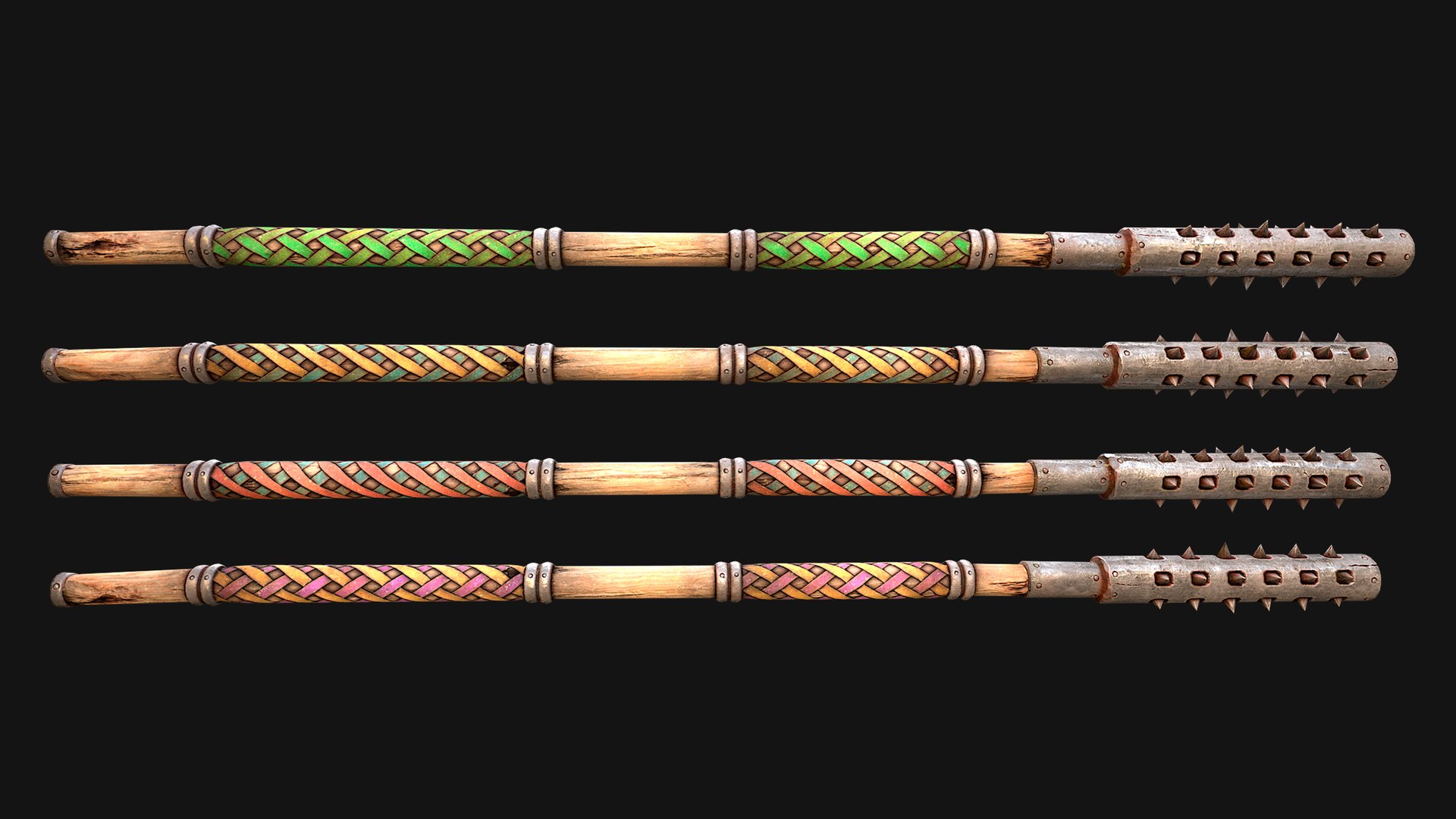 3D Medieval Polearms Mace Iron War Staff Weapon Set https://p.turbosquid.com/ts-thumb/FH/DOAIMt/TX/ahalberdmacecs4/png/1773221438/1920x1080/fit_q87/b81a7ba1455cc5fb4e35a0c87feda3f7c88bbab6/ahalberdmacecs4.jpg