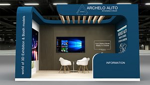 booth stand stall 3D model