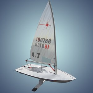 Laser Class Sailboat