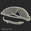Schutzbrille Gefaltetes Pyramex 3D-Modell
