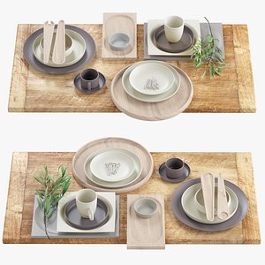 Decor Set 87 Japanese dishes