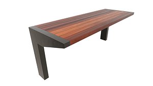 Modern Bench 3D Model AR VR Low-poly 3D model model