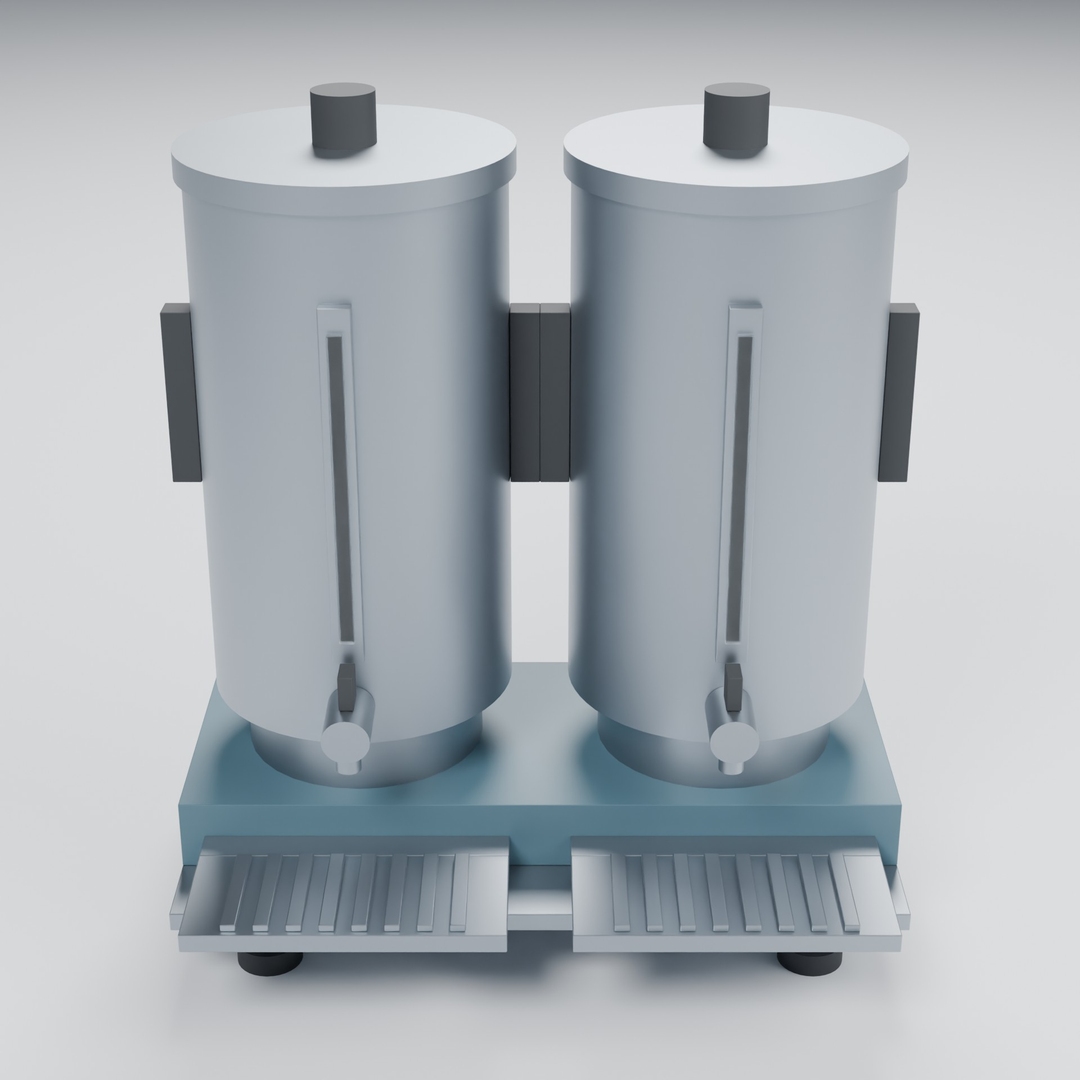 Twin Coffee Urns with Drip Trays 3D model https://p.turbosquid.com/ts-thumb/FH/mcrQ1G/K9/turntable/jpg/1788962115/1920x1080/turn_fit_q99/0ab10dee802d29db1a903ece2e2b099f7d829647/turntable-1.jpg