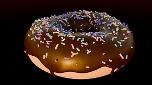 Donut Chocolate 3D model